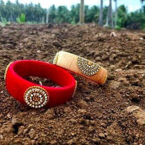 Silk thread bangle